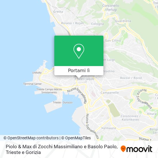 Mappa Piolo & Max di Zocchi Massimiliano e Basolo Paolo