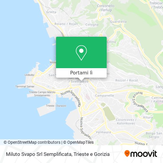 Mappa Miluto Svapo Srl Semplificata