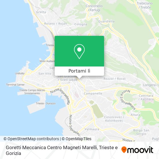 Mappa Goretti Meccanica Centro Magneti Marelli