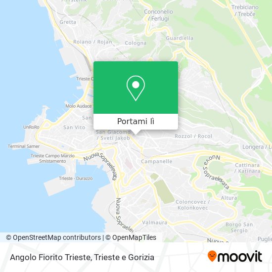 Mappa Angolo Fiorito Trieste