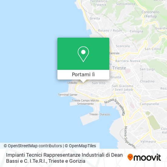 Mappa Impianti Tecnici Rappresentanze Industriali di Dean Bassi e C. I.Te.R.I.