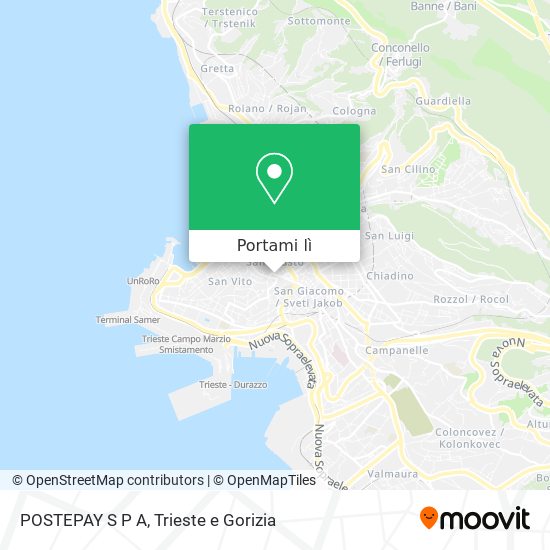 Mappa POSTEPAY S P A