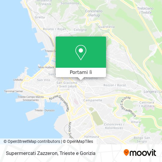 Mappa Supermercati Zazzeron