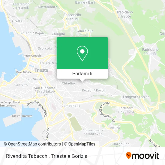 Mappa Rivendita Tabacchi