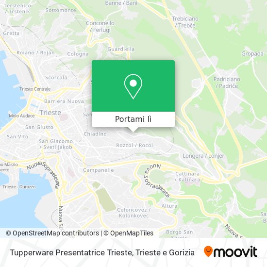 Mappa Tupperware Presentatrice Trieste