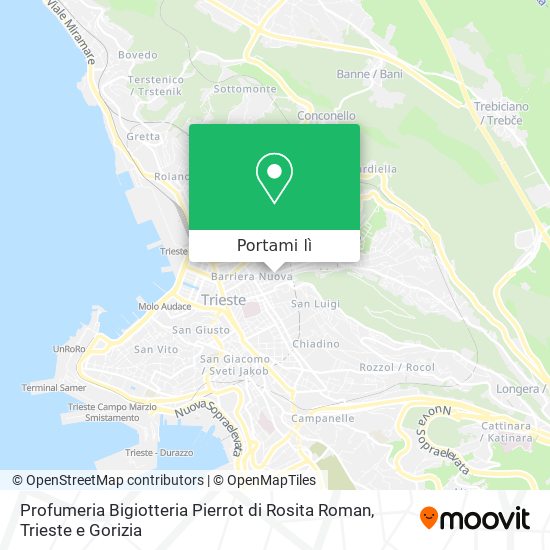Mappa Profumeria Bigiotteria Pierrot di Rosita Roman