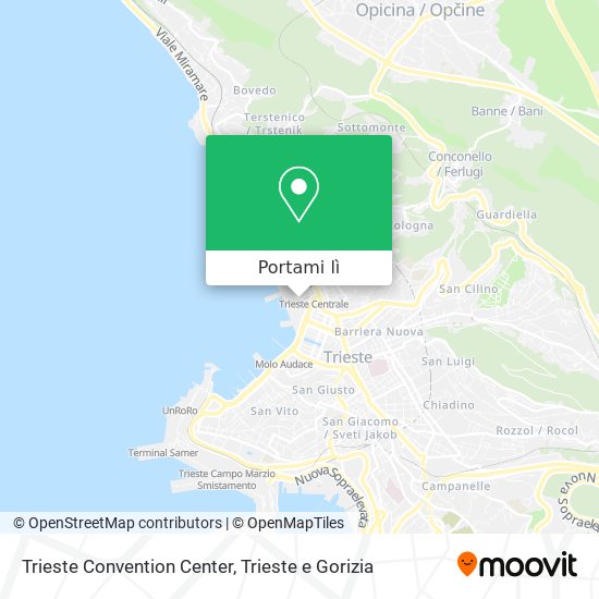 Mappa Trieste Convention Center