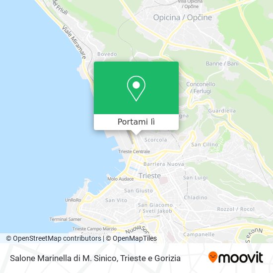 Mappa Salone Marinella di M. Sinico