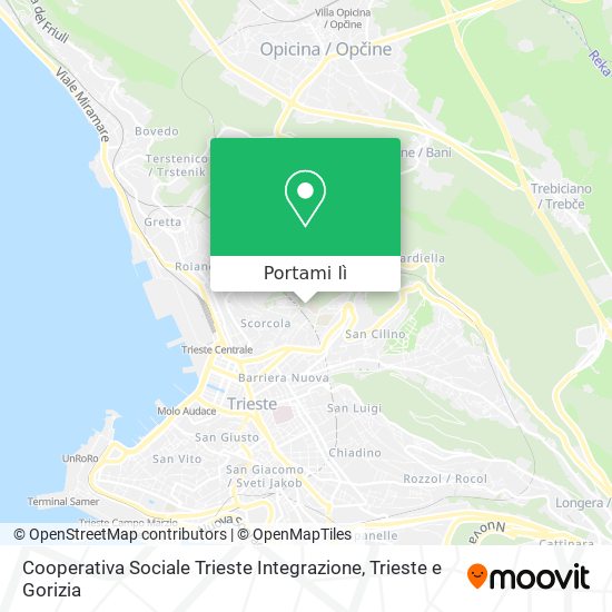 Mappa Cooperativa Sociale Trieste Integrazione