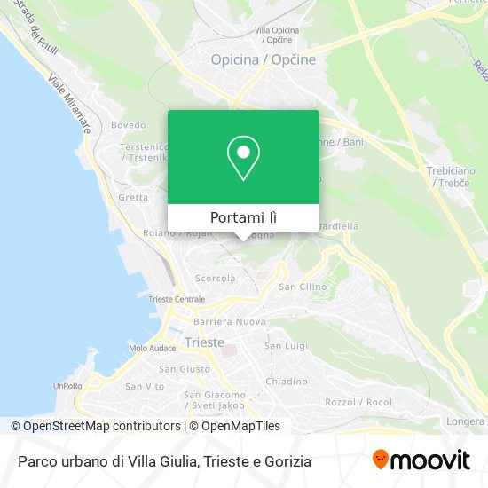 Mappa Parco urbano di Villa Giulia
