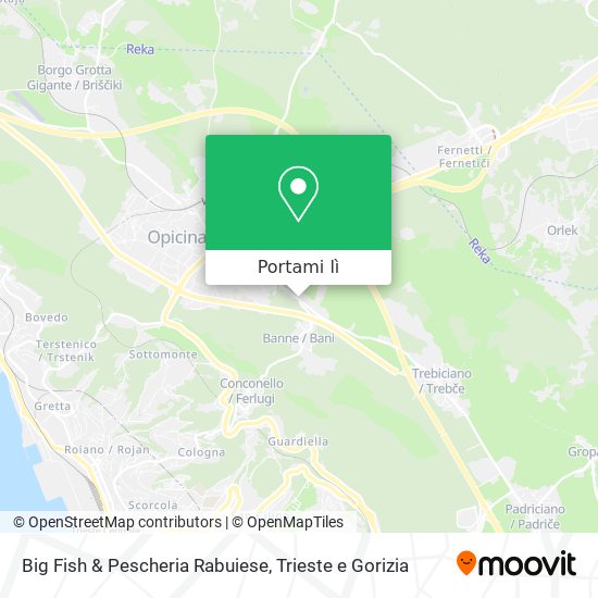Mappa Big Fish & Pescheria Rabuiese