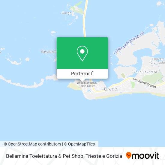 Mappa Bellamina Toelettatura & Pet Shop