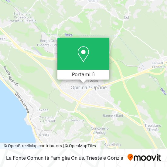 Mappa La Fonte Comunità Famiglia Onlus