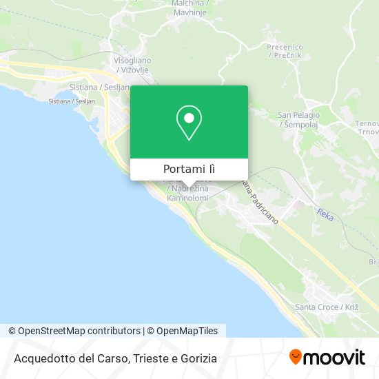 Mappa Acquedotto del Carso