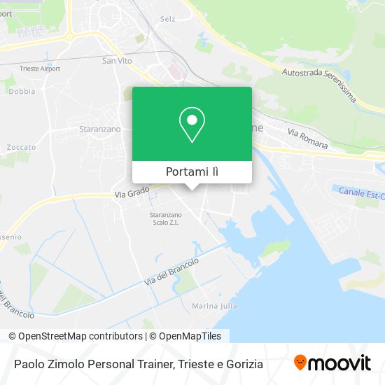 Mappa Paolo Zimolo Personal Trainer