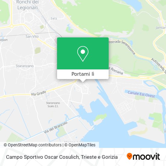 Mappa Campo Sportivo Oscar Cosulich