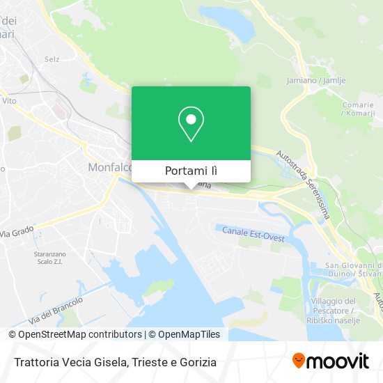 Mappa Trattoria Vecia Gisela