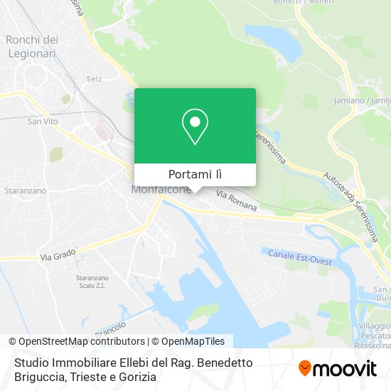 Mappa Studio Immobiliare Ellebi del Rag. Benedetto Briguccia