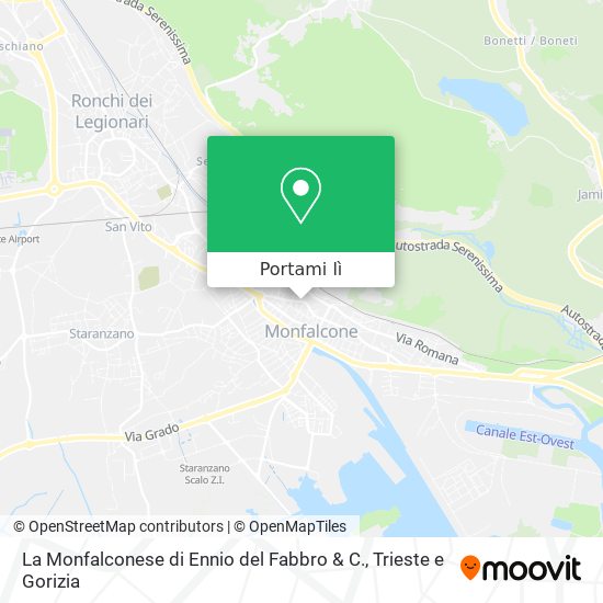 Mappa La Monfalconese di Ennio del Fabbro & C.