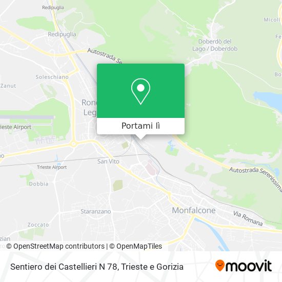 Mappa Sentiero dei Castellieri N 78