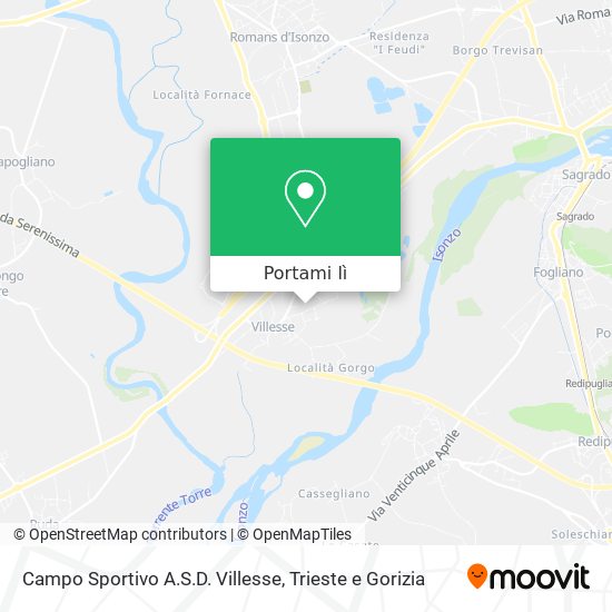 Mappa Campo Sportivo A.S.D. Villesse
