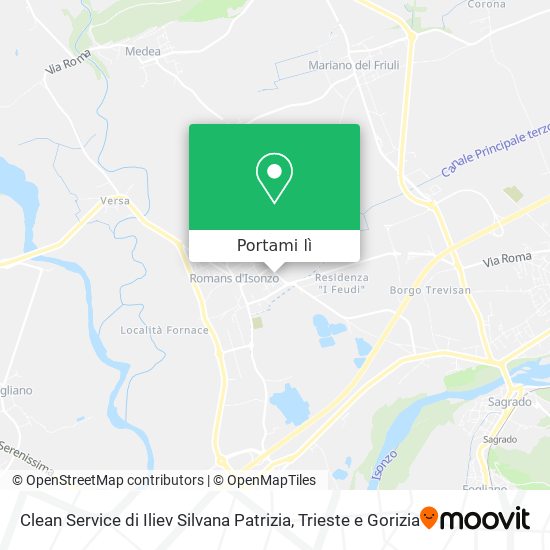 Mappa Clean Service di Iliev Silvana Patrizia