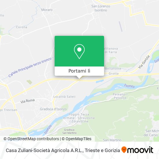 Mappa Casa Zuliani-Società Agricola A.R.L.