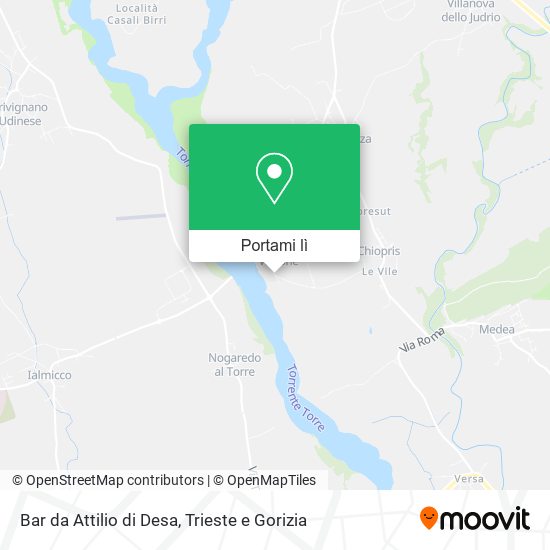 Mappa Bar da Attilio di Desa