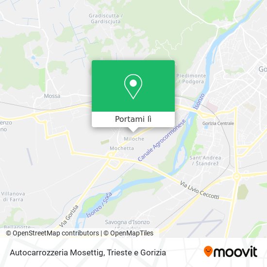 Mappa Autocarrozzeria Mosettig