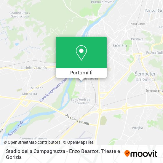Mappa Stadio della Campagnuzza - Enzo Bearzot
