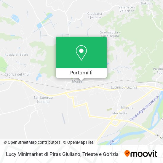 Mappa Lucy Minimarket di Piras Giuliano