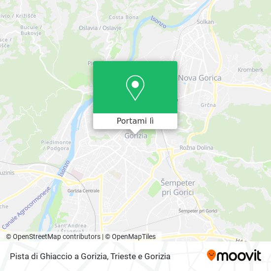 Mappa Pista di Ghiaccio a Gorizia