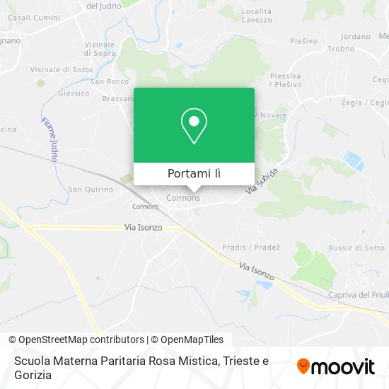 Mappa Scuola Materna Paritaria Rosa Mistica