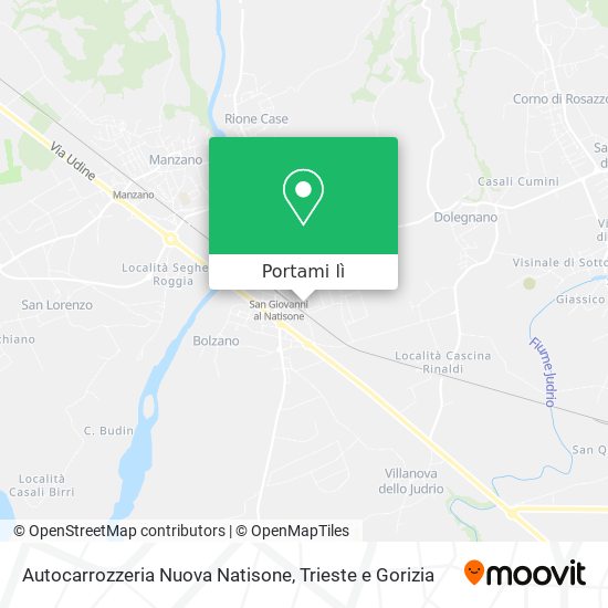 Mappa Autocarrozzeria Nuova Natisone