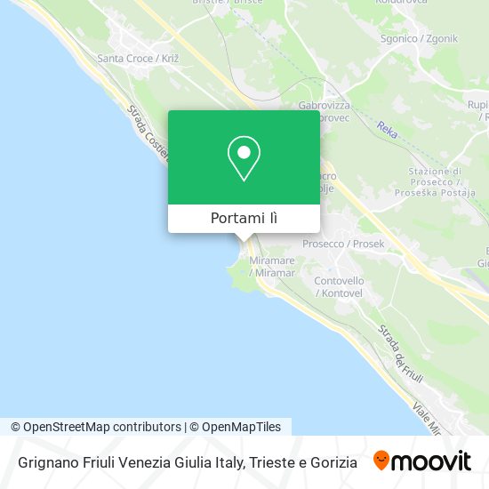 Mappa Grignano Friuli Venezia Giulia Italy