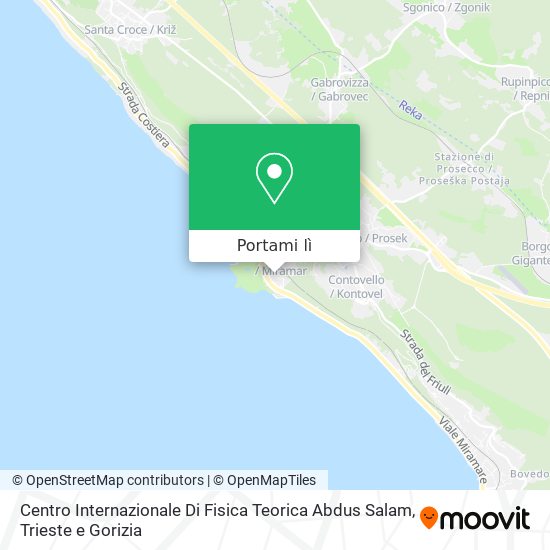 Mappa Centro Internazionale Di Fisica Teorica Abdus Salam