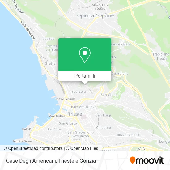 Mappa Case Degli Americani