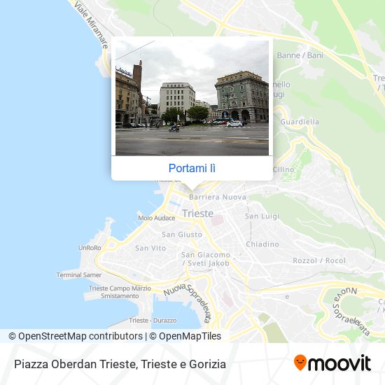 Mappa Piazza Oberdan Trieste