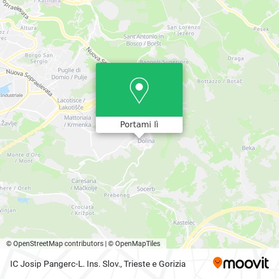 Mappa IC Josip Pangerc-L. Ins. Slov.