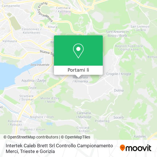 Mappa Intertek Caleb Brett Srl Controllo Campionamento Merci