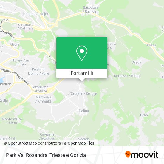 Mappa Park Val Rosandra