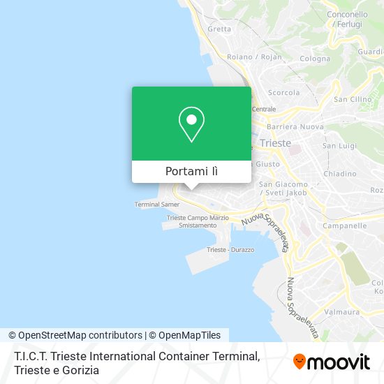 Mappa T.I.C.T. Trieste International Container Terminal