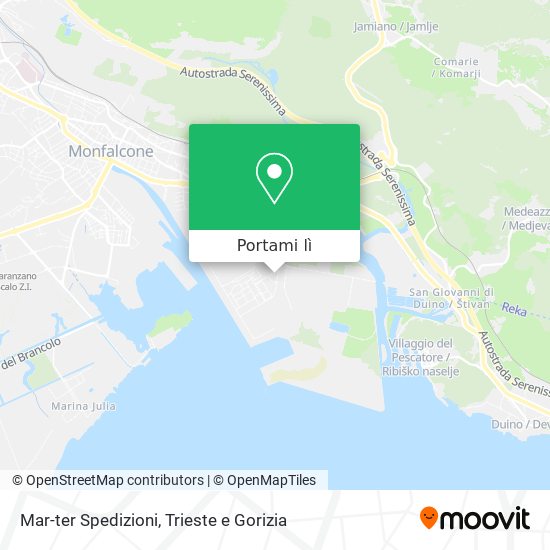 Mappa Mar-ter Spedizioni