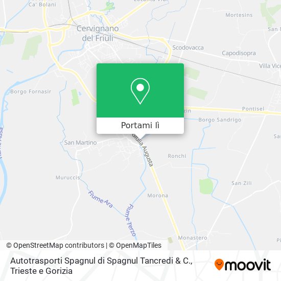 Mappa Autotrasporti Spagnul di Spagnul Tancredi & C.