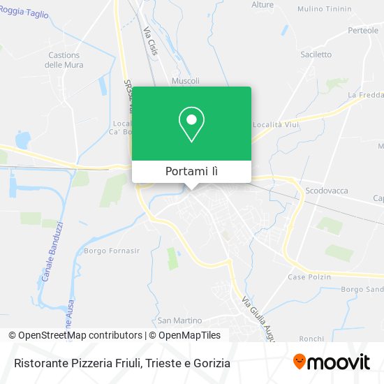 Mappa Ristorante Pizzeria Friuli