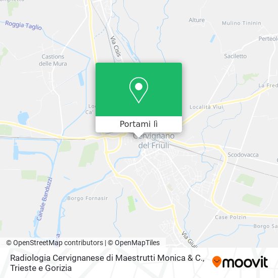 Mappa Radiologia Cervignanese di Maestrutti Monica & C.