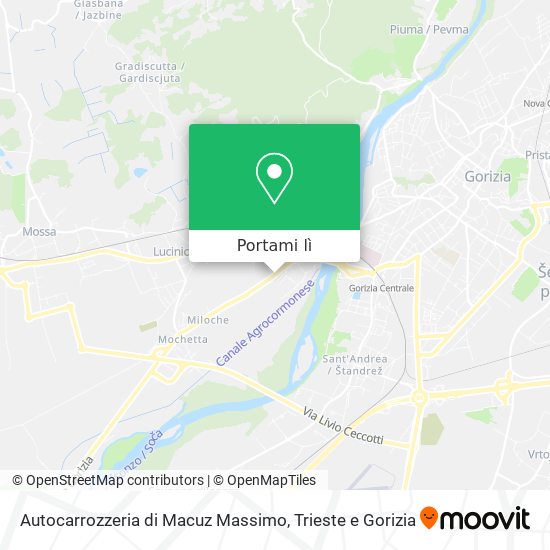 Mappa Autocarrozzeria di Macuz Massimo