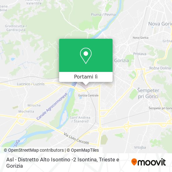 Mappa Asl - Distretto Alto Isontino -2 Isontina