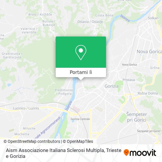 Mappa Aism Associazione Italiana Sclerosi Multipla