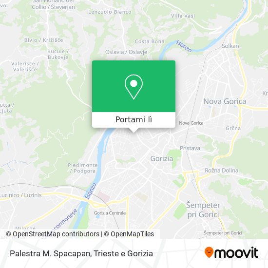 Mappa Palestra M. Spacapan